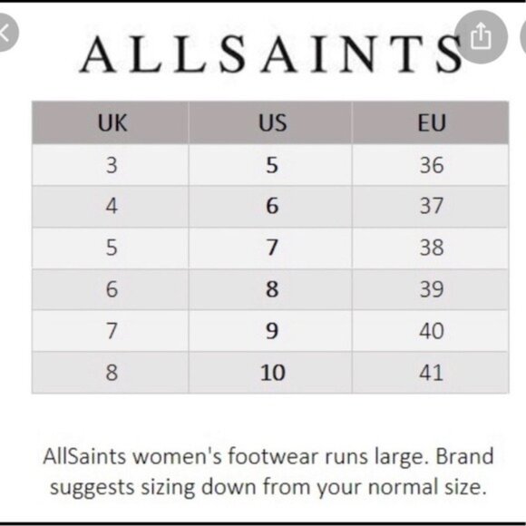 All Saints Bonny West Black Suede Fringed Booties Boots Size 5 / 36 - Picture 10 of 10